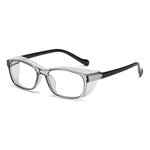 HMMJ Kids Anti Pollen Safety Glasses Over Eyeglasses With Side Shield,Anti Saliva UV Protection Boys Girls PC Light Goggles Protective for Age 3-10 Children (Color : Gray) Cover