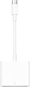 USB C SD Memory Card Reader, White