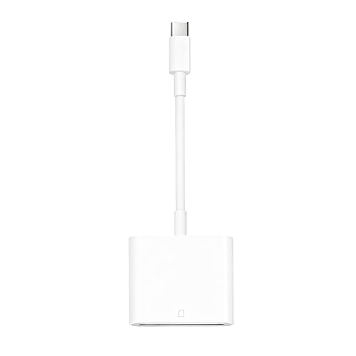 USB C SD Memory Card Reader, Type C Camera Adapter Trail Viewer for iPhone 17/ iPhone 16/15/ iPad MacBook/Air/Pro iMac/Samsung Galaxy Android (Whtie)