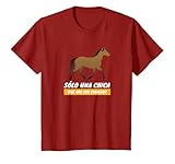 Divertido regalo Sólo una Chica que ama los caballos hípica Camiseta
