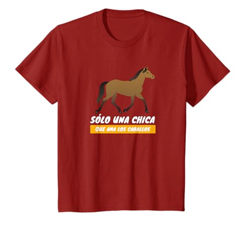 Divertido regalo Sólo una Chica que ama los caballos hípica Camiseta