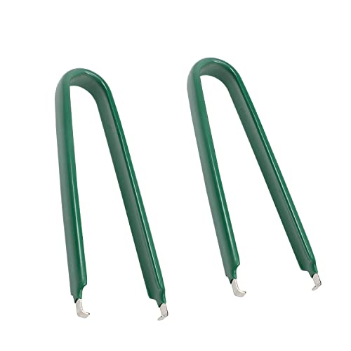 Hegebeck IC Puller Chip Extractor Antistatic Switches Circuit Board PLCC PCB Removal Tool with Insulated Vinyl Grip Green 2 Pcs