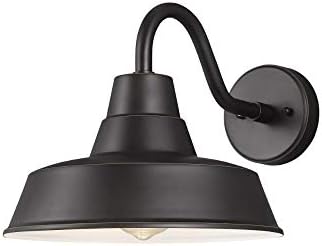 Sea Gull Lighting Barn Light-1 Light Medium Outdoor Wall Lantern in Traditional Style-12 Inch Wide by 10.63 Inch high-Antique Bronze Finis