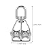 GLEAVI Industrial Double Pulley System 2pcs Heavy Duty Swivel Roller for Construction