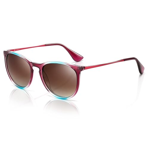 Image of SUNGAIT Premium Vintage Round Sunglasses for Women Men Classic Retro Style