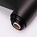 YRYM HT Rotolo di vinile adesivo -12" x 10ft(30 * 305cm) Rotoli di vinile adesivo nero permanente per progetti di artigianato, insegne, scrapbooking (nero opaco)