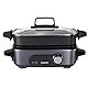 Cuisinart Cook In 5 in 1 Multikocher | Grillen, Anbraten, Dämpfen, Simmern und Langsamkochen | Antihaftbeschichtete, austauschbare Platten und Pfannen | Stapelbar | Mitternachtsgrau