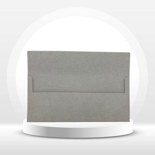 Envelope Papel Reciclado 180g 9,5x20 Cm 100 Unidades