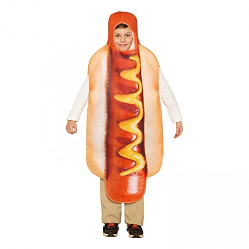 Wudaizhi Cosplay Accessoires De Déguisement Adultes Enfants Drôle 3D Saucisse Hot Dog Costumes Une Pièce Carnaval Habiller Fête Unisexe