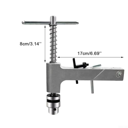 Soporte vertical para máquina de roscado en aluminio resistente con llave ajustable 8