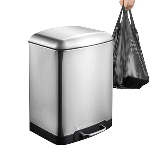Grande poubelle de cuisine en acier inoxydable pour un intérieur propre