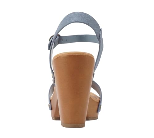 Image of Soda CHIVAS ~ Women's Bold Buckles Studded Wedge Sandal