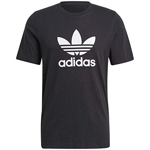 T-shirt Trefoil adidas Originals en coton pour homme coloris noir
