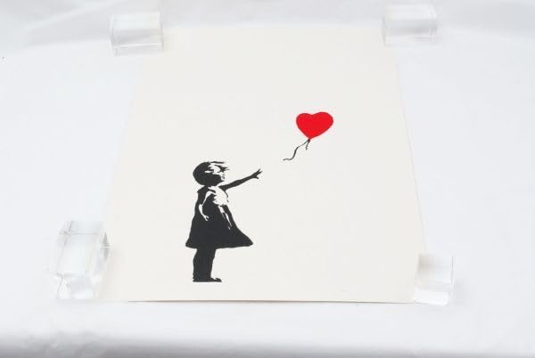 BANKSY Girl with 塗る Balloon PINK WCP特別版 COA