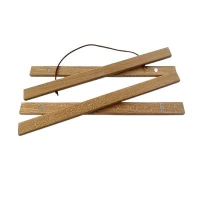 Bilderrahmen Magnetischer Poster-Aufhänger-Rahmen, Teak-Holz-Aufhänger-Rahmen, natürliche Malerei, Bilderrahmen, Leinwand, Wand, Kunst, Handwerk, Rahmen, Kunst-Aufhänger-Rahmen Fotorahmen ( Color : Te