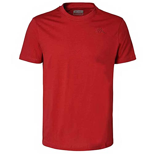 Kappa CAFERS Slim, Camiseta, Rojo Oscuro, M, Hombre