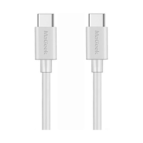 MaGeek USB C to USB C Cable 3.3ft, 60W PD USB-C Fast Charging Cord for iPhone 15, iPad, MacBook Pro, Samsung Galaxy S24,S23,S22, and More (White) Cover