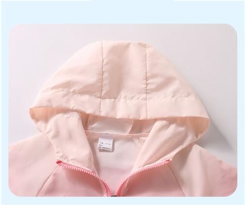 Sun Protection Jacket for Girls Kids Toddler Active Zipper Lightweight Jacket Hooded Cooling Shirt,3-13 Years4
