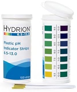 Micro Essential Lab 9600 Plastic pH Test Strips, 6.5 - 13.0 pH