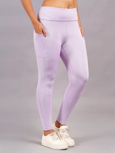 Image of NEVER LOSE Thick High Waist Yoga Pants with Pockets, Tummy Control Workout Running Yoga Leggings for Women