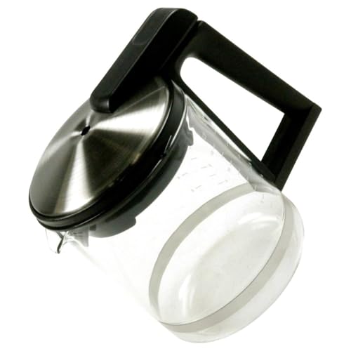 KRUPS Kaffeekanne mit Filter und Deckel, Kaffeemaschine MS-623653, Silber, Modern, Edelstahl, 1,2 Liter, Kanne