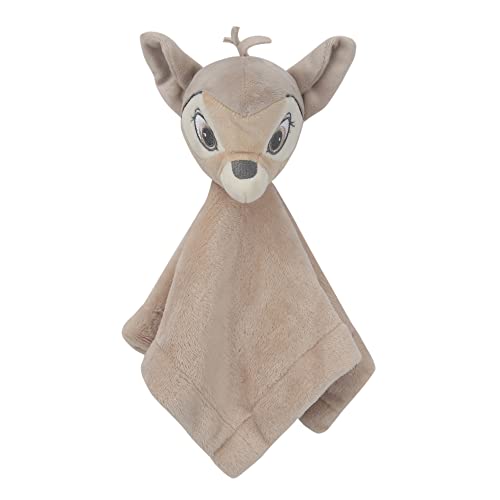 Image of Lambs & Ivy Disney Baby Bambi Deer/Fawn Security Blanket/Lovey - Taupe