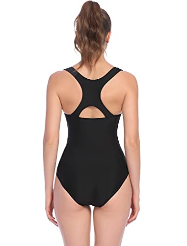 image for Tremaker Women's Conservative Athletic Racerback One Piece Training Sw