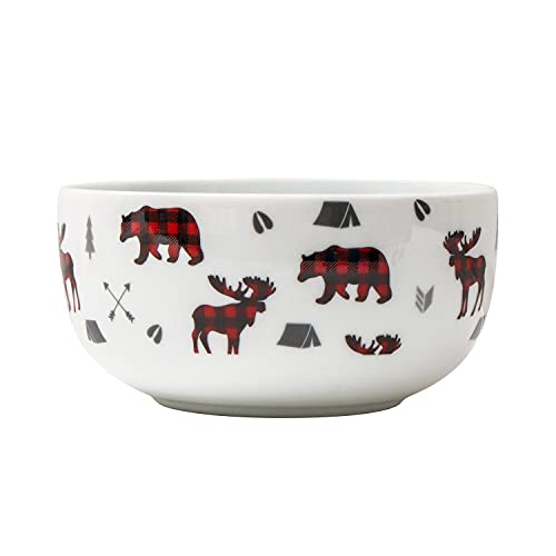 Safdie & Co. Coupe Wildfire 16 Piece Dinnerware Set, Service For 4, Fiesta Dinnerware, Home Trends And Home Food Network Essentials, Multicolor, 16" L X 12" W X 15" H (Hk03974Ec) #TOP2