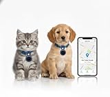Clip-On Pet Location Tag with Holder – Compatible with Apple Find My (iOS Only), Anti-Lost Hanging Design, Lightweight & Water-Resistant Case for Cats, Collars, Bags (Blue)