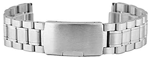 Bracelet de montre en acier inoxydable argent 18mm 20mm 22mm