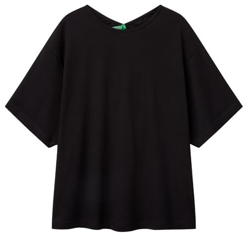 United Colors of Benetton Camiseta, Negro, S