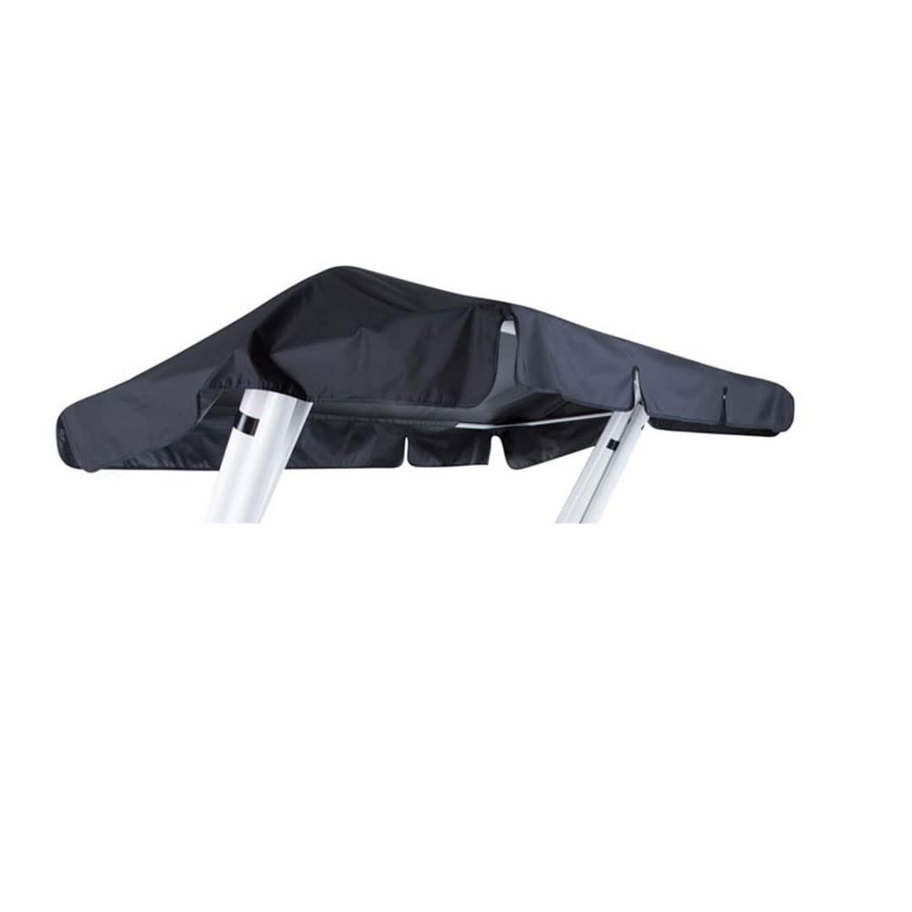 PATIO Sonnendach für Hollywoodschaukel Rimini/Venezia 228 x 126 cm Hollywoodschaukel Ersatzdach Dachbezug Dachplane für Gartenschaukel aus Polyester schwarz