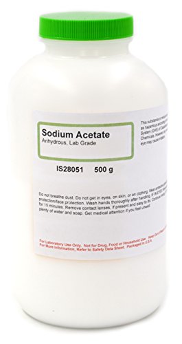 ALDON Innovating Science Lab-Grade Anhydrous Sodium Acetate, 500g - The Curated Chemical Collection
