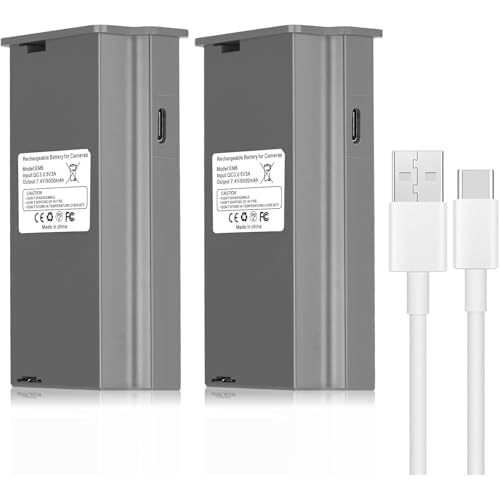 2Pack 6000mAh Rechargeable Lithium Battery Pack for Reveal Trail Camera - Compatible with X, XB, SK, X Pro, Pro 3.0, X Gen 2.0/3.0 Hunting Accessories (USB-C Fast Charging) Non-LED Reveal Ba