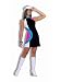 Forum Novelties Women's 60's Generation Mod Doll Costume Dress, Multi-Color, Standard