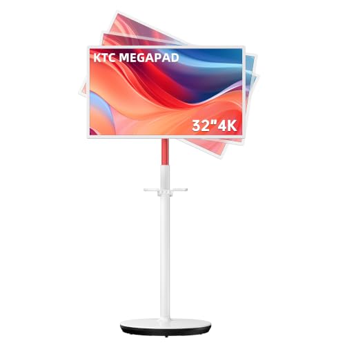 Image of KTC MEGAPAD 32 inch 4K UHD Smart Portable TV, Google EDLA Certified, Touch Screen Portable Monitor, 8G RAM+128G Storage, 9500mAh Battery, Dual 6W Speakers, Full Swivel Rotation, Remote Control, A32Q7 Pro
