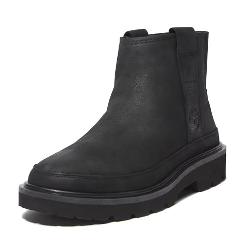 Timberland Timberland Women's Rowan Way Mid Pull On, Black Nubuck, 7 M US