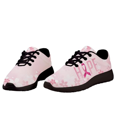 Breast Cancer Awareness Shoes for Women Men Trail Running Casual Fashion Sneakers Slip-on Tennis Shoes4