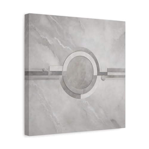 Tableau moderne géométrique gris pour atmosphère sereine et design contemporain de pièce à vivre