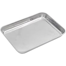 Aspire 304 Stainless Steel Tray Cookie Sheet Baking Pan, 4 Size-9.3"L x 7"W x 1"H