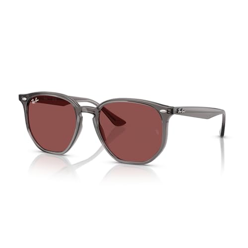 Ray-Ban RB4306 687375 54MM Opal Grey/Dark Violet Hexagonal Sunglasses for Men for Women