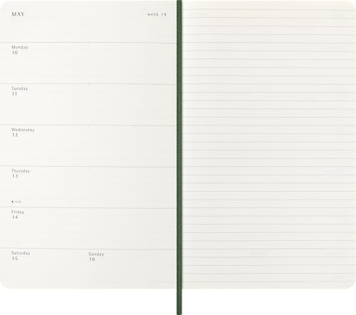 Image of Moleskine 2026-27 18-Month Weekly Planner, Large, Myrtle Green, Softcover