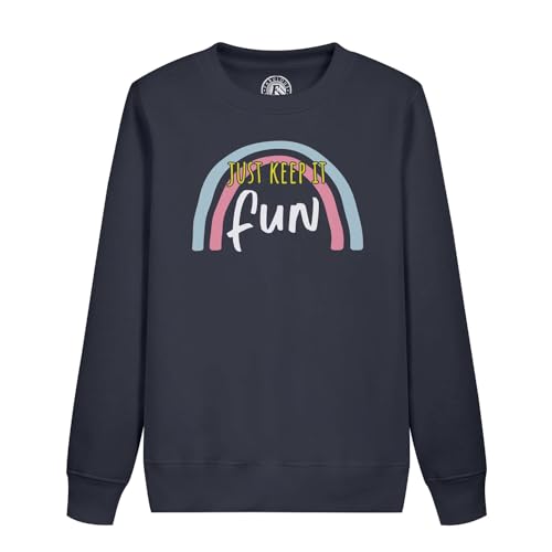 Sweatshirt enfant message fun et bonne humeur en coton bio