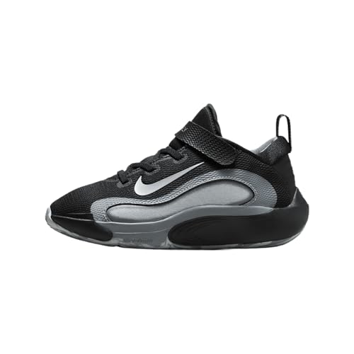 Nike IsoFly Little Kids' Basketball Shoes (FQ7670-001, Black/Cool Grey/White/Wolf Grey) Size 9