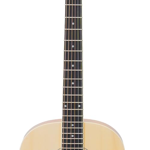 Image of Progressa Series Guitar: 36H Semi Acoustic Guitar - 36 Inches (Beige) | 6-String Natural Finish Wooden Guitar | Right Hand Semi Acoustic Guitar Kit for Beginners, Professional & Adults
