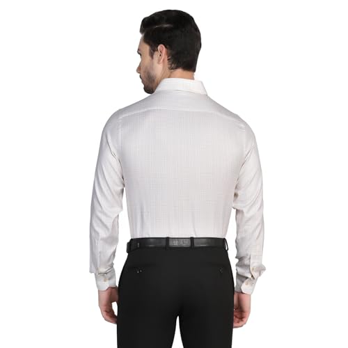 Image of Blackberrys Men's Cotton Checks Regular Fit Formal Shirts