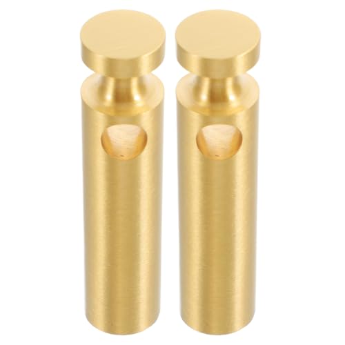 Conector de latón dorado WOONEKY de 2 piezas para postes de barandilla de armarios de vino