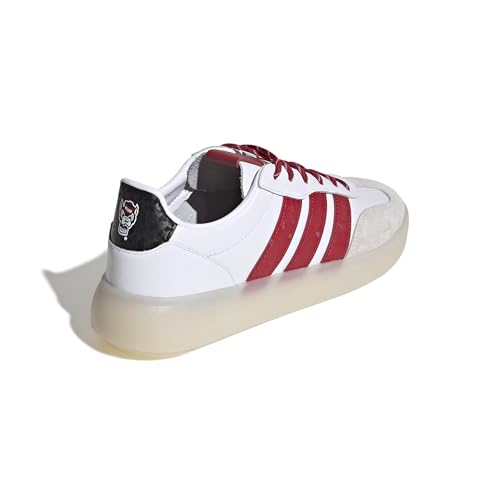 Image of adidas Men's NCAA Team Barreda Decode, White /Team Power Red /Black /North Carolina State University, 5.5