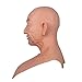 YIQI Silicone Realistic Old Man Face Silicone Mask for Cosplay Halloween Handmade Costumes (Ivory white)