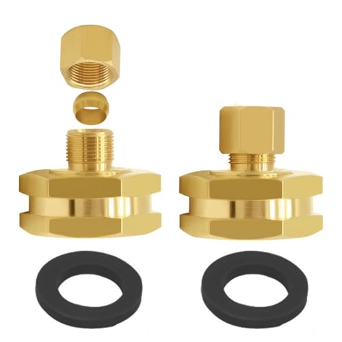Joywayus 2PCS Brass 3/4